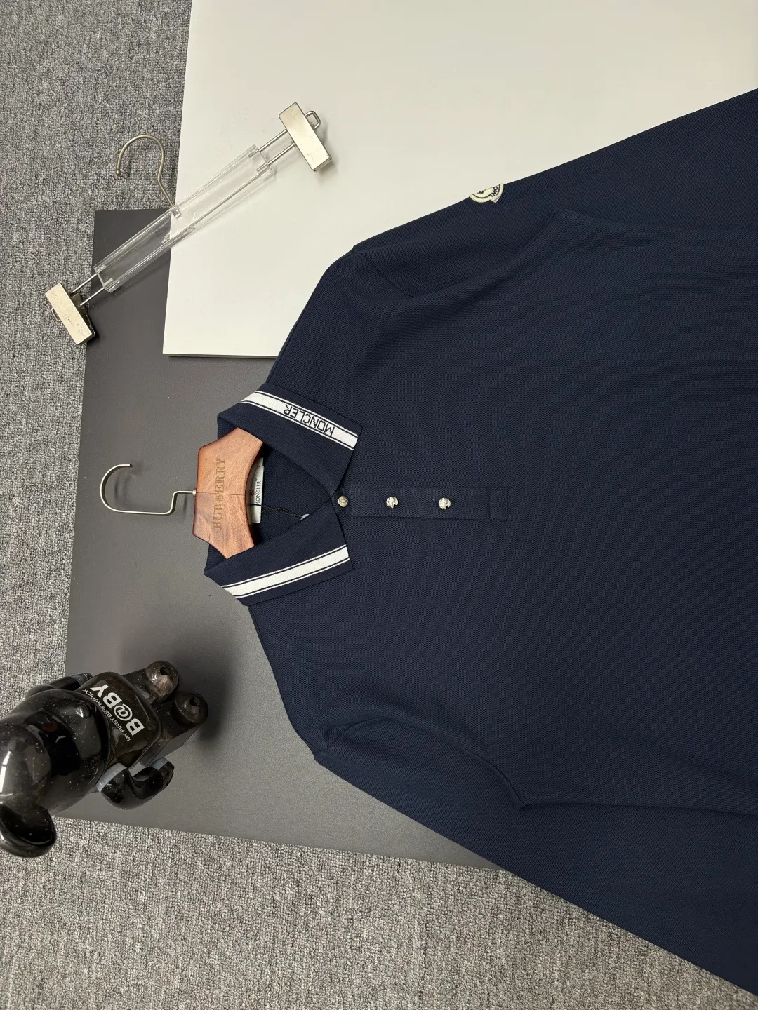 MONCLER New Arrival Polo Same Style 260 ， Factory New Arrival Versatile : Black White Royal Blue Size：M-3XL
